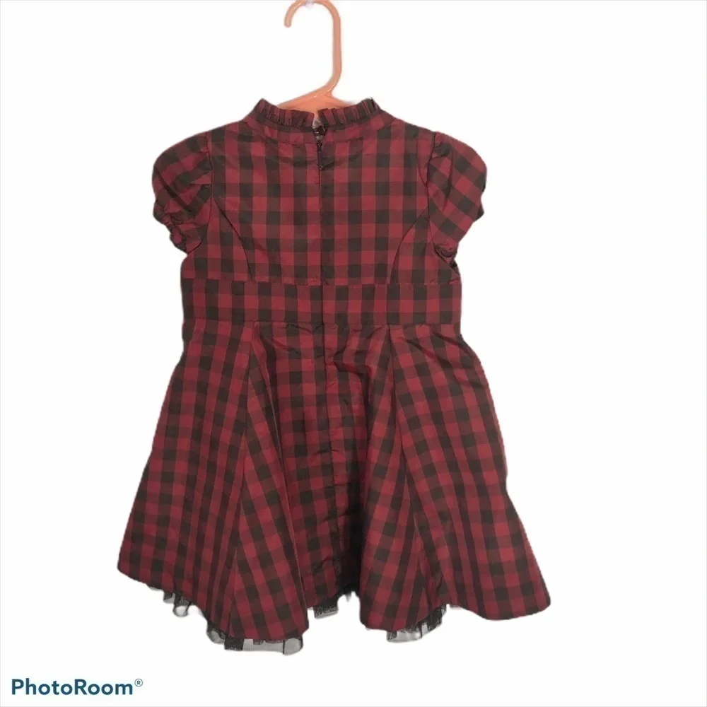 Baby Gap Buffalo Plaid Bow Dress 18 - 24 months